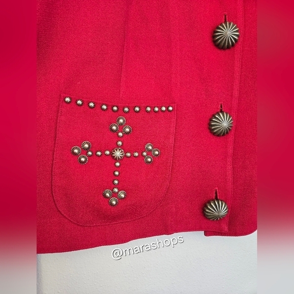 Double D Ranch Red Studded Jacket - Picture 2 of 7